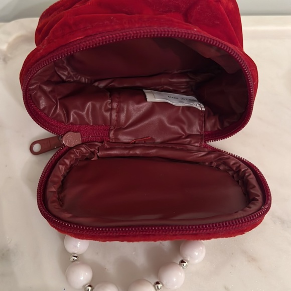 Vintage Burgundy Mini Girl Hand Bag - Picture 10 of 10